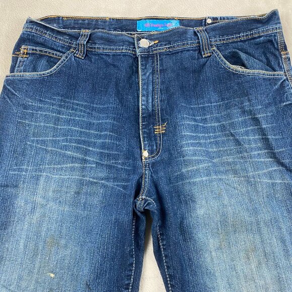 GB Design Lab Woman's Jeans 40x32 With Embroidered Back Pockets & Unique Stitche - Picture 11 of 16